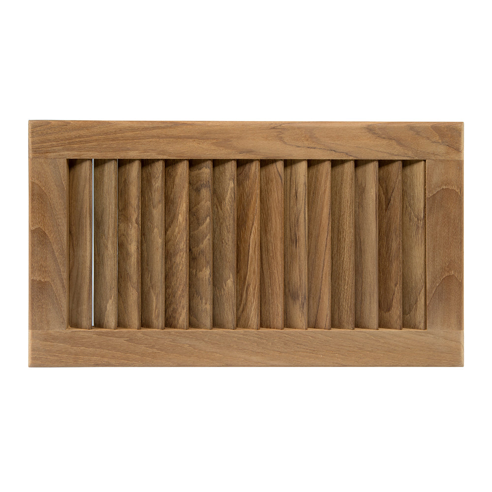 Whitecap teak louvered insert in 16x9-1/8x3/4 inches, showcasing durable teak wood with louvered design for ventilation and style.