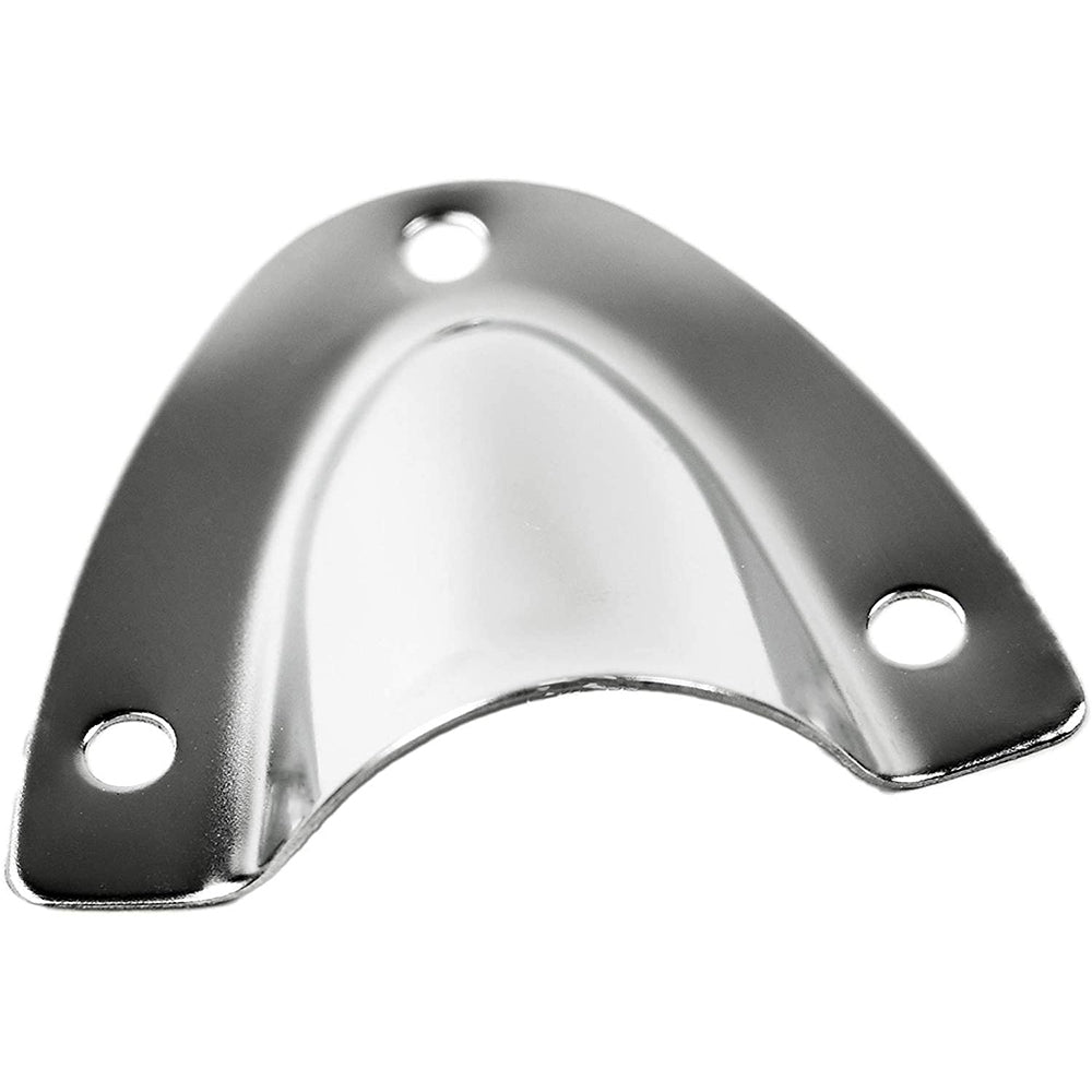 Whitecap Clam Shell Midget Vent in white, 1-1/2" x 1-3/4" metal vent for ventilation applications