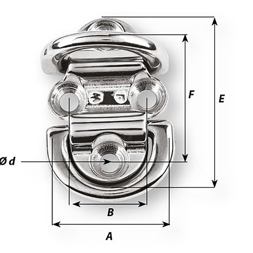 Wichard Double Oeillet Pliant - Diamètre 6mm - 15/64"