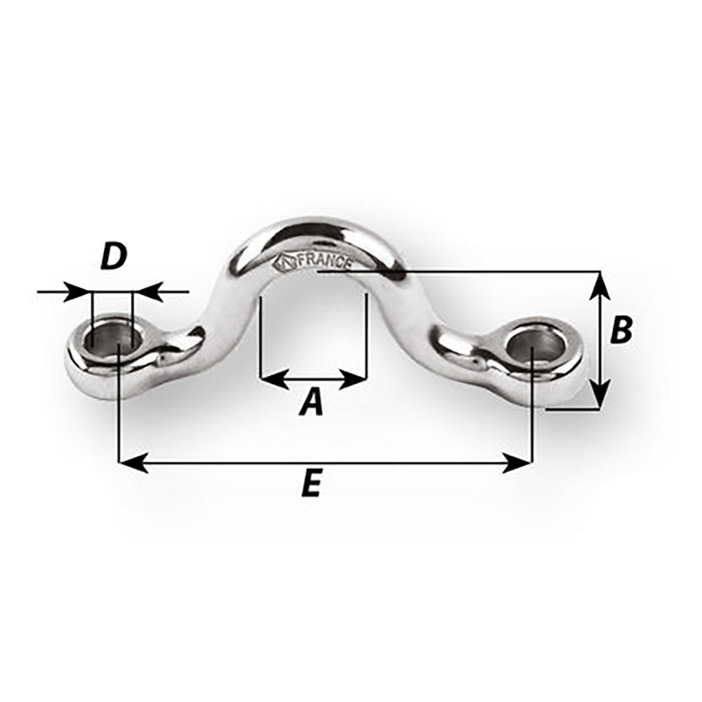 Sangle pour les yeux Wichard - Diamètre 6 mm - 15/64" - Espacement 45 mm - 1-49/64"
