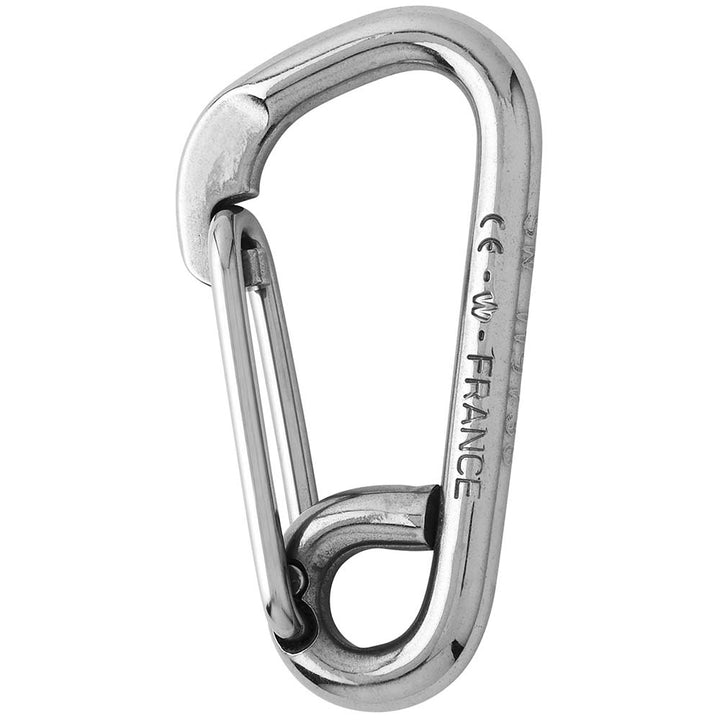Wichard Marine asymmetric carbine hook, 60mm length, 1/4 inch, made of durable hardware for marine applications.