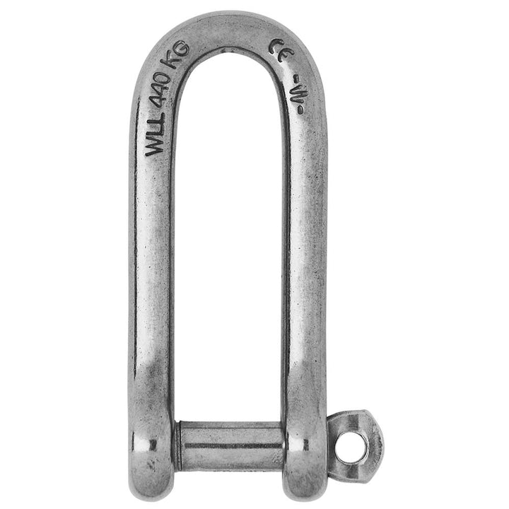 Manille longue en D à axe imperdable Wichard - Diamètre 6 mm - 1/4"