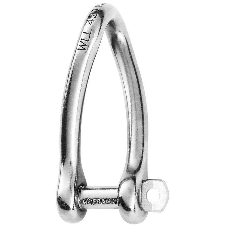 Manille torsadée à axe imperdable Wichard - Diamètre 6 mm - 1/4"