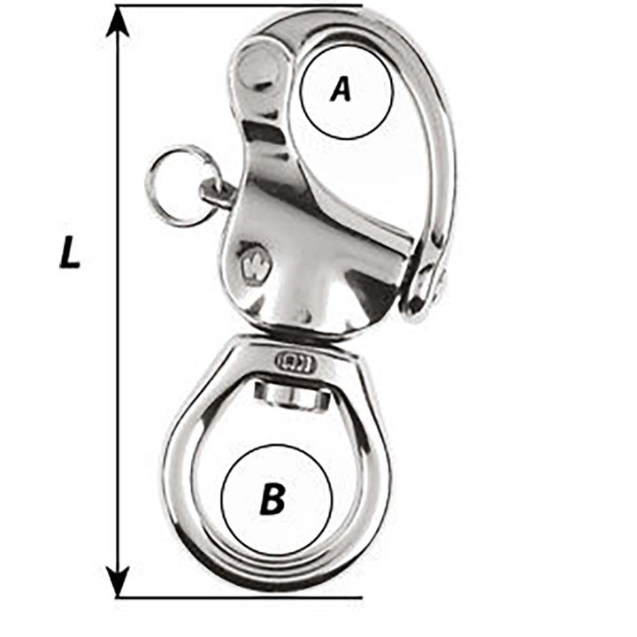 Mousqueton Wichard HR - Grande anse - Longueur 140 mm