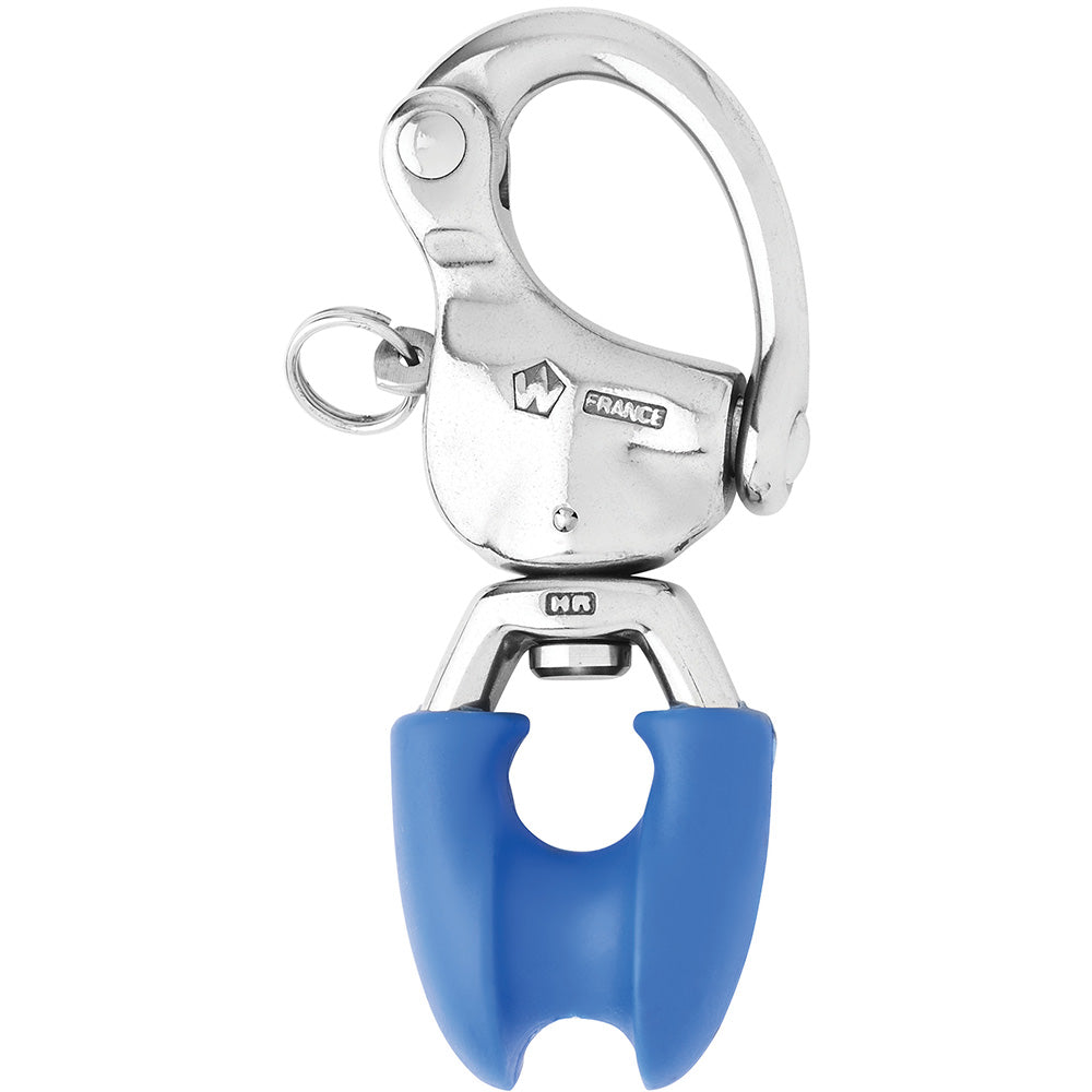 Wichard Marine HR Snap Shackle with Thimble Eye, 3-3/4 inch length, stainless steel shackle for sailing and marine use