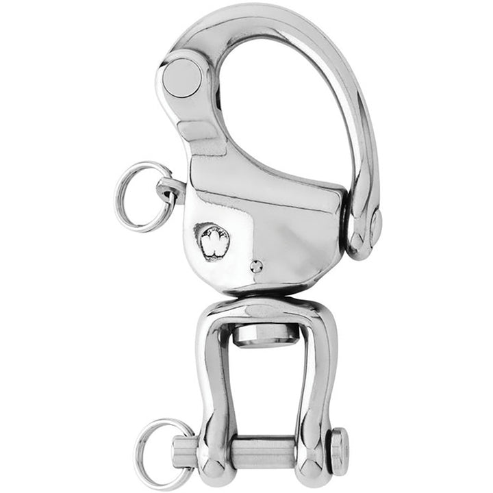 Wichard Marine HR Snap Shackle with Clevis Pin and Swivel, 120mm length, stainless steel marine shackle for sailing and rigging.
