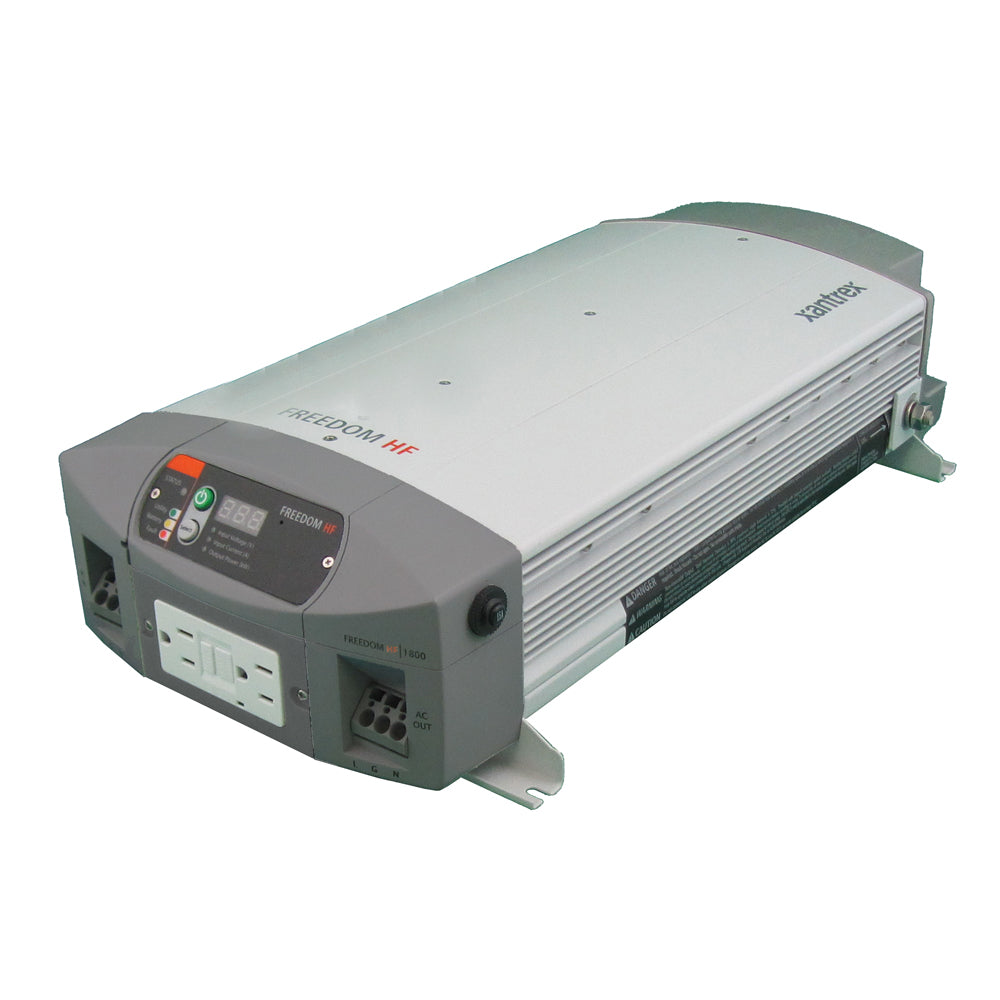 Xantrex Freedom HF 1000 inverter/charger combo unit for off-grid power applications, featuring durable design and versatile charging options.