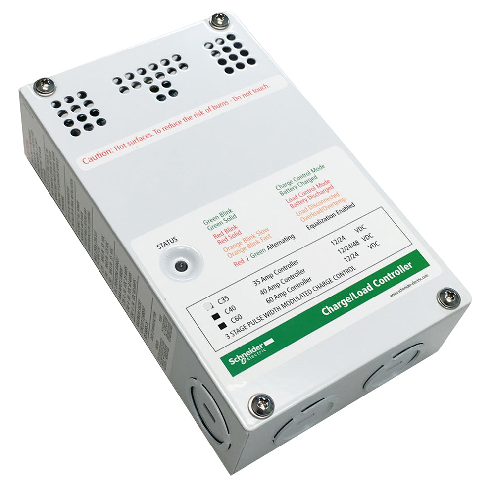 Xantrex C-Series Solar Charge Controller, 35 Amps, electrical panel with digital display and control buttons