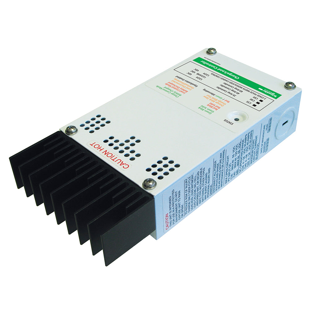 Xantrex C-Series Solar Charge Controller 40 Amps mounted on an electrical panel for solar power management.
