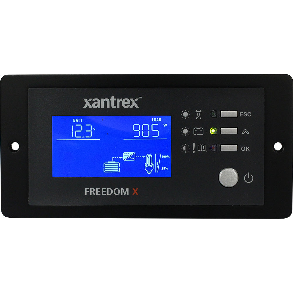Xantrex Freedom X/XC remote inverter panel with 25-foot cable, digital display and control buttons for inverter management