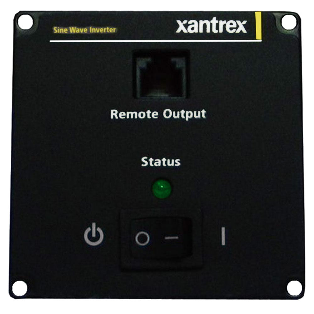 Xantrex Prosine remote panel interface kit for 1000 and 1800 inverters, shown with control panel and wiring connections.